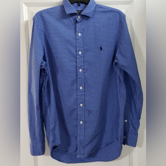 Ralph Lauren Other - Polo Ralph Lauren Men's Medium Check Long Sleeve Button Down Shirt Blue